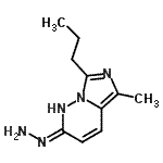 CAS 登录号：793615-37-9， 2-肼基-5-甲基-7-丙基咪唑并[1,5-b]哒嗪