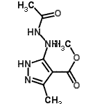 CAS#: 793653-12-0, methyl 3-(N'-acetylhydrazino)-5-methyl-2H-pyrazole-4-carboxylate
