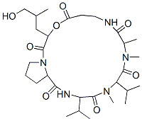 CAS#: 79385-99-2, 3-(3-Hydroxy-2-Methylpropyl)-10,11,14-Trimethyl-13,16-Di(Propan-2-Yl)-4-Oxa-1,8,11,14,17-Pentazabicyclo[17.3.0]Docosane-2,5,9,12,15,18-Hexone