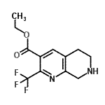 CAS#: 794461-86-2, Ethyl 2-(trifluoromethyl)-5,6,7,8-tetrahydro-1,7-naphthyridine-3-carboxylate