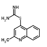CAS 登录号：794461-88-4， 2-甲基-4-喹啉基氨基硫代甲亚氨酸酯