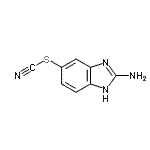 CAS#: 79475-19-7, 2-Amino-1H-benzimidazol-5-yl thiocyanate