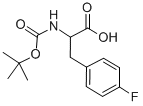 CAS 登录号：79561-25-4， 叔丁氧羰基-对氟-DL-苯丙氨酸