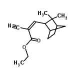 CAS#: 79569-92-9, Ethyl (2Z)-2-cyano-3-(3,3-dimethylbicyclo[2.2.1]hept-2-yl)acrylate