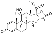 CAS#: 79578-14-6, [(8S,10S,11S,13S,14S,16S)-9-Fluoro-11-Hydroxy-10,13,16-Trimethyl-17-Methylsulfanylcarbonyl-3-Oxo-6,7,8,11,12,14,15,16-Octahydrocyclopenta[a]Phenanthren-17-Yl] Acetate