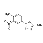 CAS#: 796070-74-1, 2-Methyl-5-(4-methyl-3-nitrophenyl)-1,3,4-oxadiazole