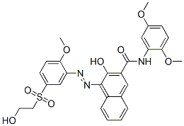 CAS#: 79641-12-6, (4Z)-N-(2,5-Dimethoxyphenyl)-4-[[5-(2-Hydroxyethylsulfonyl)-2-Methoxyphenyl]Hydrazinylidene]-3-Oxonaphthalene-2-Carboxamide