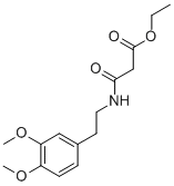 CAS#: 79641-41-1, 3-[[2-(3,4-Dimethoxyphenyl)Ethyl]Amino]-3-Oxo-Propanoic Acid Ethyl Ester
