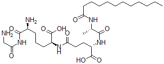 CAS#: 79645-16-2, (2S,6S)-6-Amino-7-[(2-Aminoacetyl)Amino]-2-[[(4S)-4-[[(2S)-2-(Dodecanoylamino)Propanoyl]Amino]-5-Hydroxy-5-Oxopentanoyl]Amino]-7-Oxoheptanoic Acid