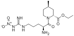 CAS#: 79672-38-1, [2R-[1(S*),2a,4b]]-1-[2-amino-5-[[imino(nitroamino)methyl]amino]-1-oxopentyl]-4-methyl-2-Piperidinecarboxylic Acid ethyl ester