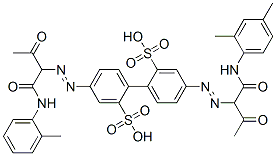 CAS#: 79682-33-0, 4-[2-[1-[[(2,4-Dimethylphenyl)Amino]Carbonyl]-2-Oxopropyl]Diazenyl]-4'-[2-[1-[[(2-Methylphenyl)Amino]Carbonyl]-2-Oxopropyl]Diazenyl]-[1,1'-Biphenyl]-2,2'-Disulfonic Acid