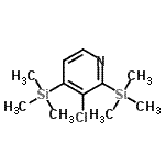 CAS#: 79698-59-2, 3-Chloro-2,4-bis(trimethylsilyl)pyridine