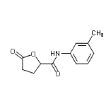 CAS 登录号：797019-95-5， N-(3-甲基苯基)-5-氧代四氢-2-呋喃甲酰胺