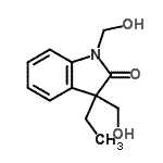 CAS 登录号：797051-84-4， 3-乙基-1,3-二(羟基甲基)-1,3-二氢-2H-吲哚-2-酮