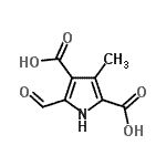CAS 登录号：79754-38-4， 5-甲酰基-3-甲基-1H-吡咯-2,4-二甲酸