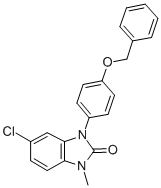 CAS#: 79759-85-6, 5-Chloro-1-Methyl-3-[4-(Phenylmethoxy)Phenyl]Benzimidazol-2-One