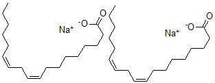 CAS 登录号：79771-18-9， (9Z,12Z)-十八碳-9,12-二烯酸二钠