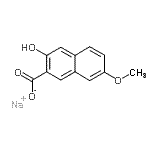 CAS 登录号：79786-98-4， 钠3-羟基-7-甲氧基-2-萘甲酸酯