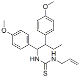 CAS 登录号：79797-43-6， 1-[1,2-二(4-甲氧基苯基)丁基]-3-丙-2-烯基硫脲