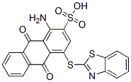 CAS 登录号：79817-55-3， 1-氨基-4-(1,3-苯并噻唑-2-基硫基)-9,10-二氧代蒽-2-磺酸