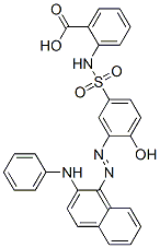 CAS 登录号：79817-64-4， 2-[[(3E)-4-氧代-3-[[2-(苯基氨基)萘-1-基]亚肼基]-1-环己-1,5-二烯基]磺酰基氨基]苯甲酸