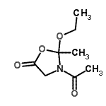 CAS#: 798569-21-8, 3-Acetyl-2-ethoxy-2-methyl-1,3-oxazolidin-5-one