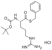 CAS 登录号：79864-22-5， (S)-5-[(氨基亚胺甲基)氨基]-2-[[(1,1-二甲基乙氧基)羰基]氨基]-戊烷硫代甲酸 S-苄基酯单盐酸盐