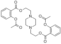 CAS 登录号：79874-85-4， 2-[4-[2-(2-乙酰氧基苯甲酰基)氧乙基]哌嗪-1-基]乙基2-乙酰基氧基苯甲酸酯