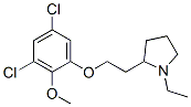CAS#: 79893-46-2, (-)-2-[2-(3,5-Dichloro-2-Methoxyphenoxy)Ethyl]-1-Ethyl-Pyrrolidine