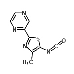 CAS#: 799283-95-7, 2-(5-Isocyanato-4-methyl-1,3-thiazol-2-yl)pyrazine