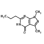 CAS 登录号：799295-88-8， 1,3-二甲基-6-丙基-5H-吡唑并[4,5-e]嘧啶-4-酮