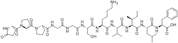 CAS 登录号：79943-68-3， 焦谷氨酰-脯氨酰-脯氨酰-甘氨酰-甘氨酰-丝氨酰-赖氨酰-缬氨酰-异亮氨酰-亮氨酰-苯丙氨酸