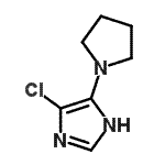 CAS#: 799814-74-7, 4-Chloro-5-(1-pyrrolidinyl)-1H-imidazole