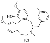 CAS#: 79989-29-0, (-)-6,7,8,9-Tetrahydro-2,12-Dimethoxy-7-Methyl6-((3-Methylphenyl)Methyl)-5H-Dibenz(d,f)Azonin-1-Ol Hydrochloride