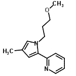 CAS 登录号：800369-40-8， 2-[1-(3-甲氧基丙基)-4-甲基-1H-吡咯-2-基]吡啶