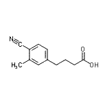 CAS#: 800395-57-7, 4-(4-Cyano-3-methylphenyl)butanoic acid