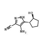 CAS#: 800409-46-5, 4-Amino-5-[(1R,2S)-2-hydroxycyclopentyl]-1H-pyrazole-3-carbonitrile