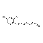 CAS#: 801141-82-2, [(1E,2E,4E)-5-(2,4-Dihydroxyphenyl)-2,4-pentadien-1-ylidene]cyanamide