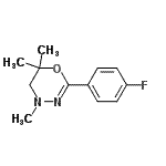 CAS#: 801182-57-0, 2-(4-Fluorophenyl)-4,6,6-trimethyl-5,6-dihydro-4H-1,3,4-oxadiazine
