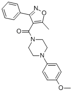 CAS#: 801224-44-2, [4-(4-Methoxyphenyl)-1-Piperazinyl](5-Methyl-3-Phenyl-4-Isoxazolyl)-Methanone