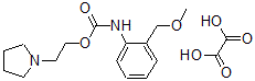 CAS#: 80171-55-7, o-(Methoxymethyl)carbanilic acid 2-(1-pyrrolidinyl)ethyl ester oxalate (1:1)
