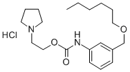 CAS#: 80171-66-0, 3-((Hexyloxy)Methyl)-Carbanilic Acid 2-(1-Pyrrolidinyl)Ethyl Ester,  Hydrochloride