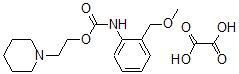 CAS#: 80171-68-2, o-(Methoxymethyl)carbanilic acid 2-piperidinoethyl ester oxalate (1:1)