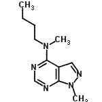 CAS 登录号：801987-97-3， N-丁基-N,1-二甲基-1H-吡唑并[3,4-d]嘧啶-4-胺