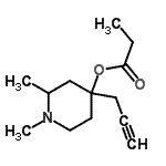 CAS#: 802003-12-9, 1,2-Dimethyl-4-(2-propyn-1-yl)-4-piperidinyl propionate