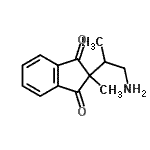 CAS#: 802003-28-7, 2-(1-Amino-2-propanyl)-2-methyl-1H-indene-1,3(2H)-dione