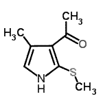 CAS#: 80224-51-7, 1-[4-Methyl-2-(methylsulfanyl)-1H-pyrrol-3-yl]ethanone