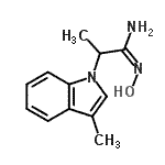 CAS#: 802263-48-5, N-Hydroxy-2-(3-methyl-1H-indol-1-yl)propanimidamide