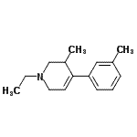 CAS#: 802270-14-0, 1-Ethyl-3-methyl-4-(3-methylphenyl)-1,2,3,6-tetrahydropyridine