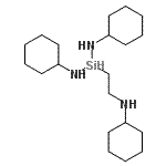 CAS#: 80228-86-0, N,N'-Dicyclohexyl-1-[2-(cyclohexylamino)ethyl]silanediamine